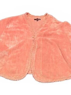 Stan Herman Women's Peach Textured Cardigan Size 2X